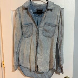 Denim Button-Up Shirt